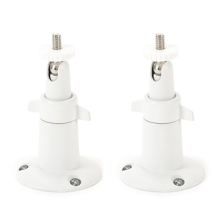 Wasserstein Camera Metal Wall Mount, Adjustable, Indoor/Outdoor, White, 2PK MetalMountWhite2USA